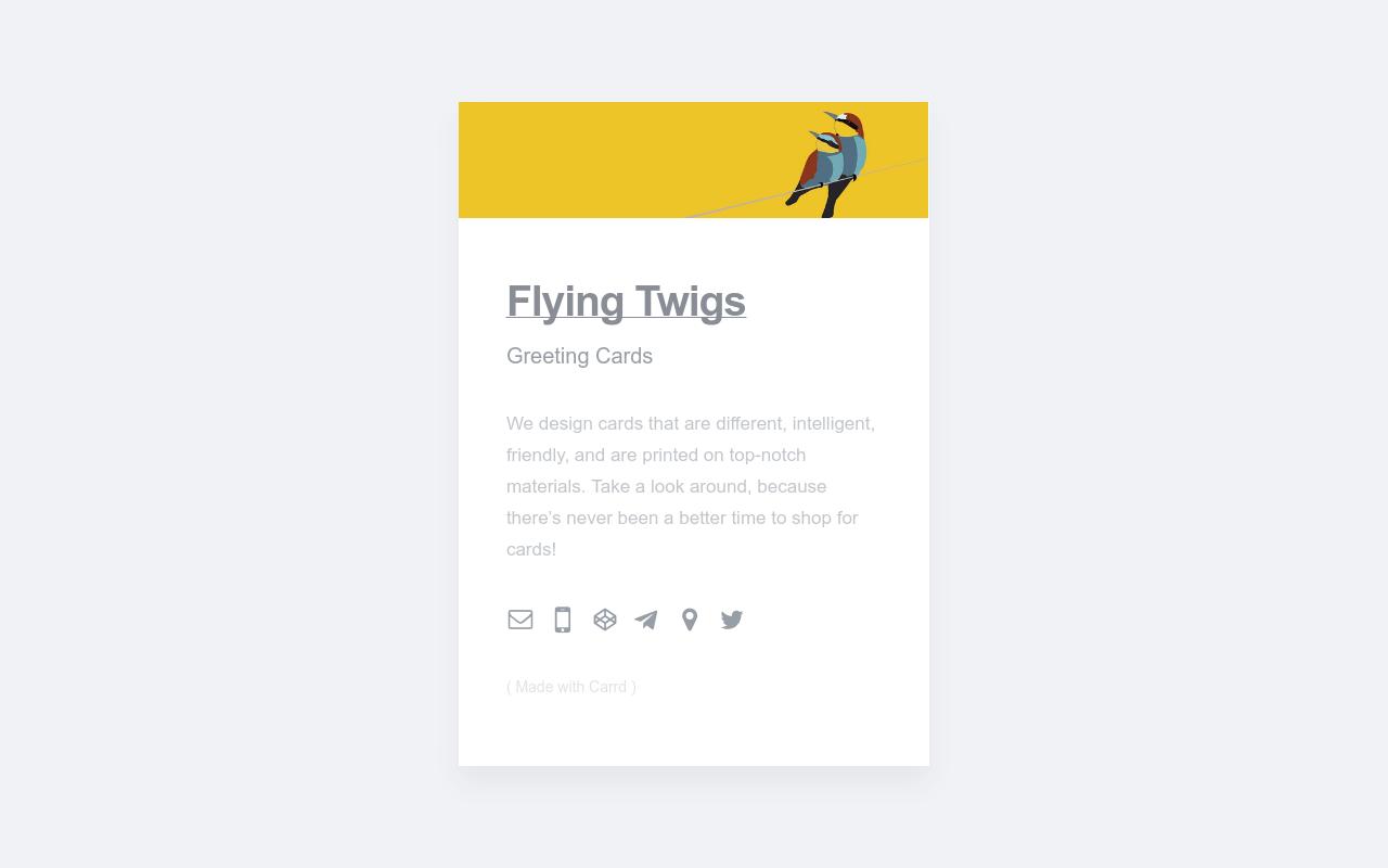 Carrd profile picture for @flying